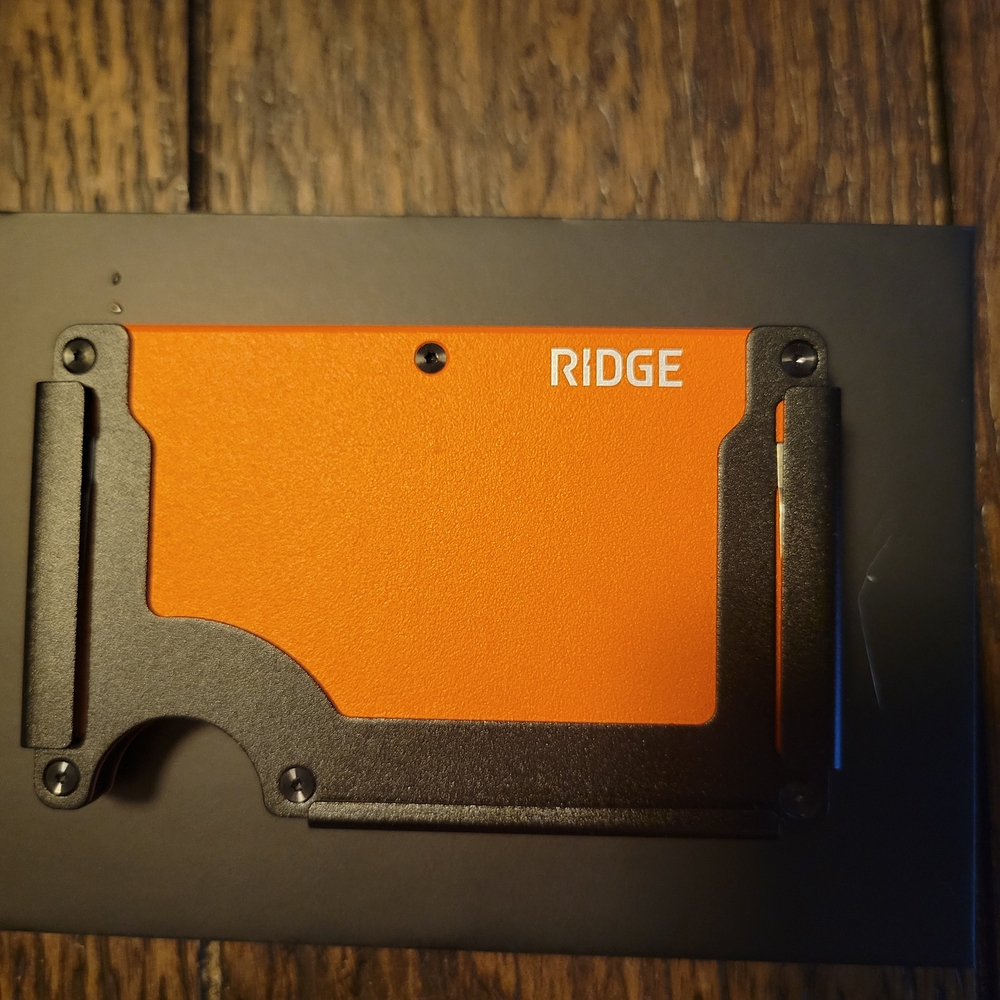 Ridge Orange and Black Wallet